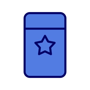 Silgi basit simgesi, vektör çizim