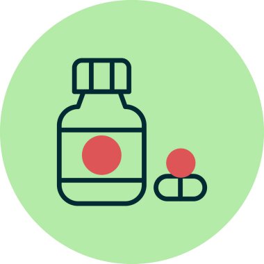 İlaç simgesi, modern vektör çizimi.