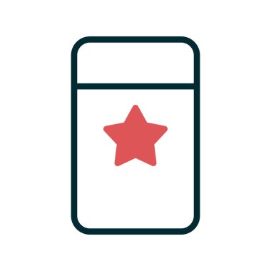 Silgi basit simgesi, vektör çizim