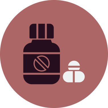 İlaç simgesi, modern vektör çizimi.