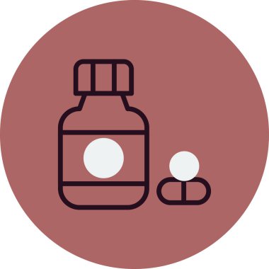 İlaç simgesi, modern vektör çizimi.