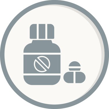 İlaç simgesi, modern vektör çizimi.