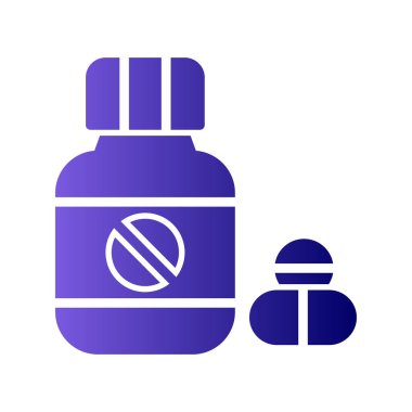 İlaç simgesi, modern vektör çizimi.