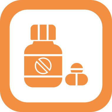 İlaç simgesi, modern vektör çizimi.