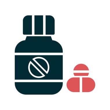 İlaç simgesi, modern vektör çizimi.