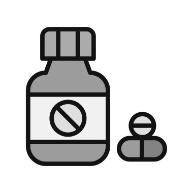 İlaç simgesi, modern vektör çizimi.