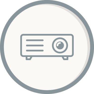 Projektör simgesi, modern vektör illüstrasyon tasarımı.