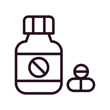 İlaç simgesi, modern vektör çizimi.