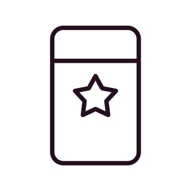 Silgi basit simgesi, vektör çizim