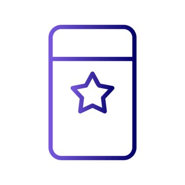 Silgi basit simgesi, vektör çizim