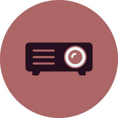 Projektör simgesi, modern vektör illüstrasyon tasarımı.