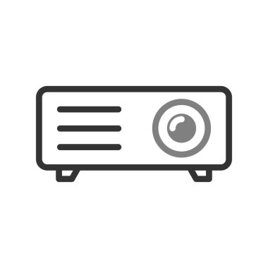 Projektör simgesi, modern vektör illüstrasyon tasarımı.