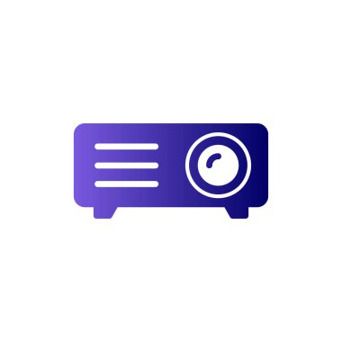 Projektör simgesi, modern vektör illüstrasyon tasarımı.