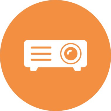 Projektör simgesi, modern vektör illüstrasyon tasarımı.
