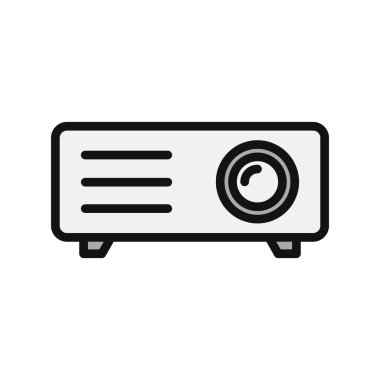 Projektör simgesi, modern vektör illüstrasyon tasarımı.