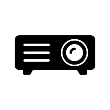 Projektör simgesi, modern vektör illüstrasyon tasarımı.
