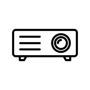 Projektör simgesi, modern vektör illüstrasyon tasarımı.