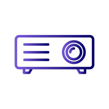 Projektör simgesi, modern vektör illüstrasyon tasarımı.