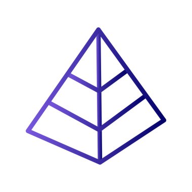 piramit figür vektör resimleme simgesi