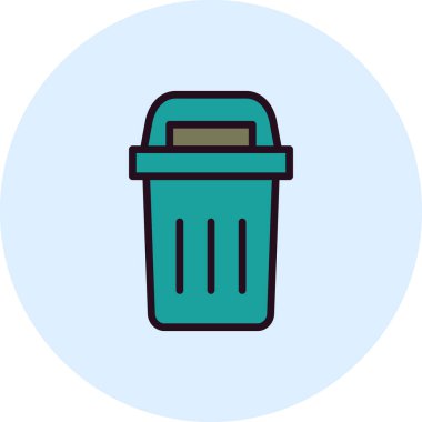 Geri dönüşüm kutusu vektör resimleme simgesi