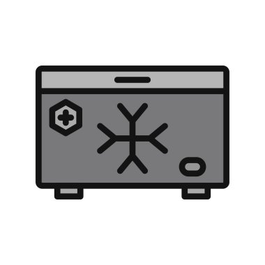 Kilit simgesi vektör illüstrasyonu. Kapı Kolu