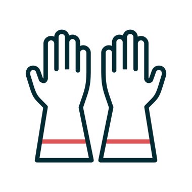 Eldivenler. Web simgesi basit tasarım