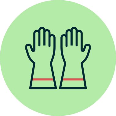 Eldivenler. Web simgesi basit tasarım