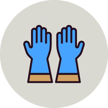 Eldivenler. Web simgesi basit tasarım