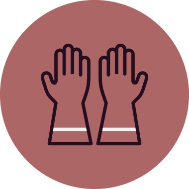 Eldivenler. Web simgesi basit tasarım