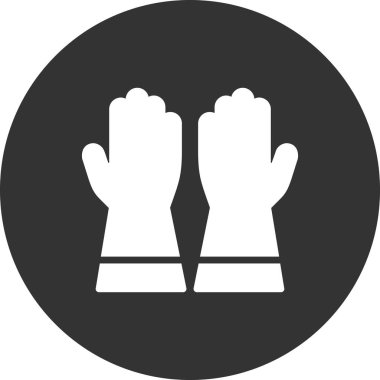 Eldivenler. Web simgesi basit tasarım