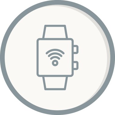 smartwatch simgesi, vektör illüstrasyonu