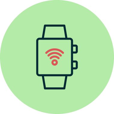 smartwatch simgesi, vektör illüstrasyonu