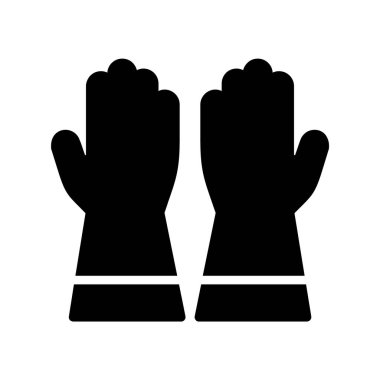 Eldivenler. Web simgesi basit tasarım