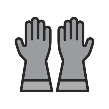 Eldivenler. Web simgesi basit tasarım