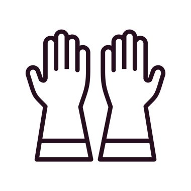 Eldivenler. Web simgesi basit tasarım