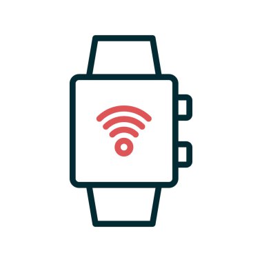 smartwatch simgesi, vektör illüstrasyonu