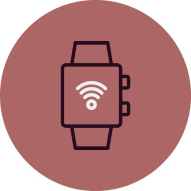 smartwatch simgesi, vektör illüstrasyonu