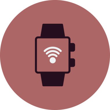 smartwatch simgesi, vektör illüstrasyonu