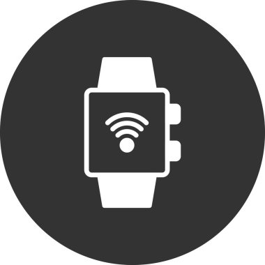 smartwatch simgesi, vektör illüstrasyonu