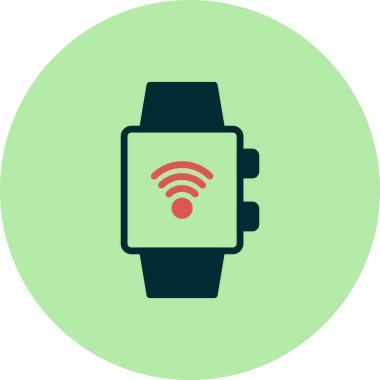 smartwatch simgesi, vektör illüstrasyonu