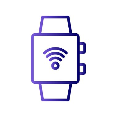 smartwatch simgesi, vektör illüstrasyonu