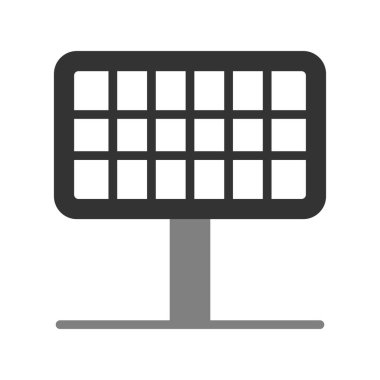 Güneş Paneli basit simgesi, vektör illüstrasyonu