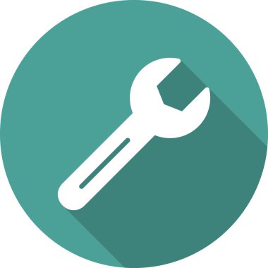 spanner icon, linear vector illustration
