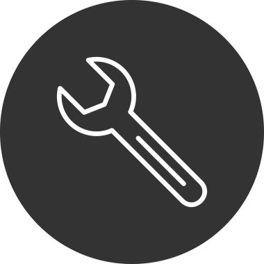 anahtar simgesi, doğrusal vektör çizimi