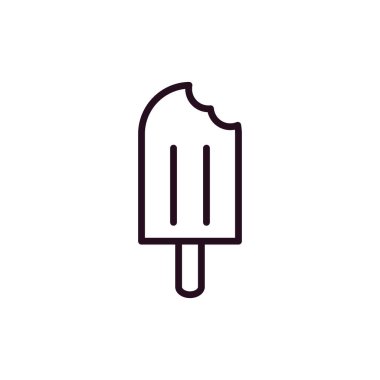 dondurma ikonu vektör illüstrasyonu