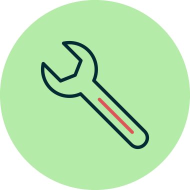 anahtar simgesi, doğrusal vektör çizimi