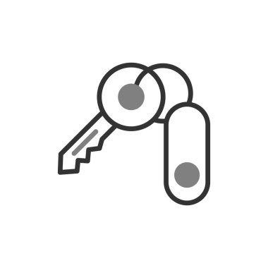 Anahtar simgesi vektör illüstrasyonu