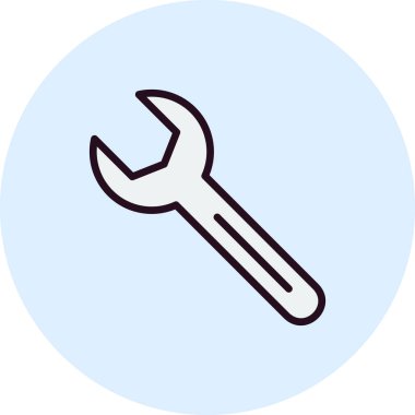 anahtar simgesi, doğrusal vektör çizimi