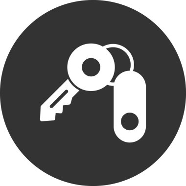 Anahtar simgesi vektör illüstrasyonu