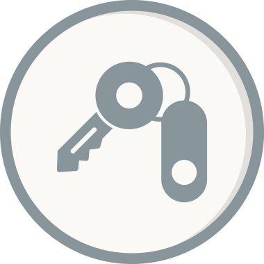 Anahtar simgesi vektör illüstrasyonu